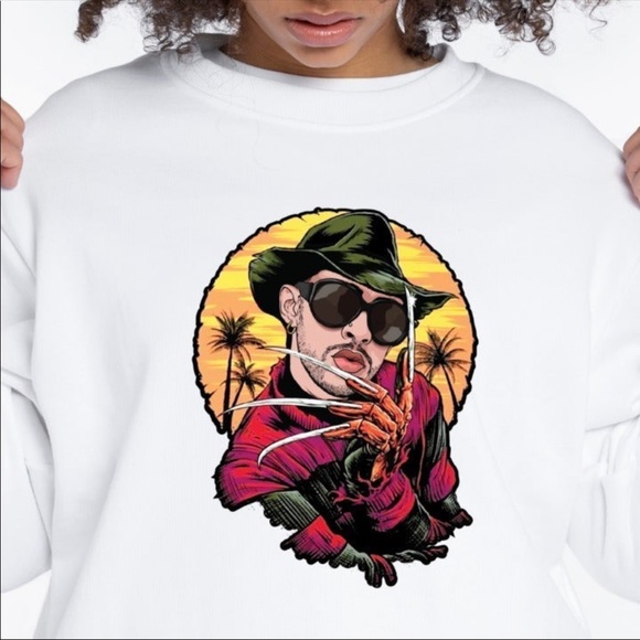 Bad Bunny Freddy HTV Iron on Ready to Press Transfer Sheet-SHIRT NOT INCLUDED - Picture 2 of 5